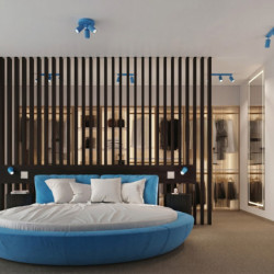 Applique Murale KARBON Azur avec Interrupteur SL.2377 Sollux