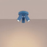Plafonnier KARBON 3P Azur Sollux | Luminaire Design GU10