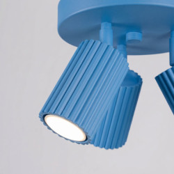 Plafonnier KARBON 3P Azur Sollux | Luminaire Design GU10