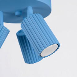 Plafonnier KARBON 3P Azur Sollux | Luminaire Design GU10