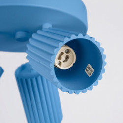Plafonnier KARBON 3P Azur Sollux | Luminaire Design GU10