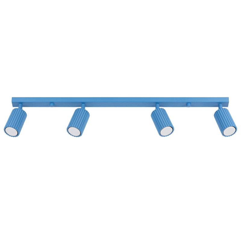 Plafonnier KARBON 4L Azur Sollux | Luminaire Design GU10