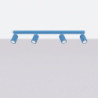 Plafonnier KARBON 4L Azur Sollux | Luminaire Design GU10