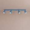 Plafonnier KARBON 4L Azur Sollux | Luminaire Design GU10