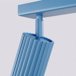 Plafonnier KARBON 4L Azur Sollux | Luminaire Design GU10