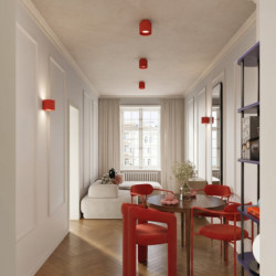 Applique Murale AURA Rouge G9 | Sollux
