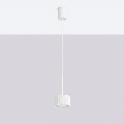 Suspension AURA 1 Blanche GX53 | Sollux