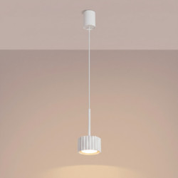 Suspension AURA 1 Blanche GX53 | Sollux
