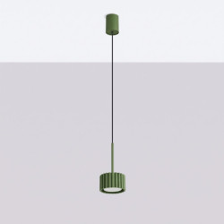 Suspension AURA 1 Vert Olive GX53 | Sollux