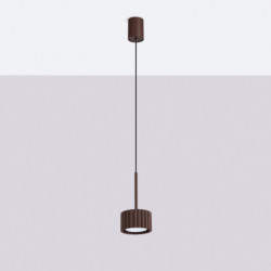Suspension AURA 1 Brun GX53 | Sollux