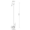 Suspension AURA 1 Brun GX53 | Sollux