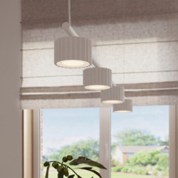 Lustre AURA 4 Blanc GX53 | Sollux