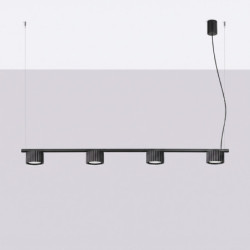 Lustre AURA 4 Noir GX53 | Sollux