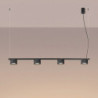 Lustre AURA 4 Noir GX53 | Sollux