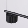 Lustre AURA 4 Noir GX53 | Sollux
