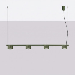 Lustre AURA 4 Vert Olive GX53 | Sollux