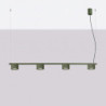 Lustre AURA 4 Vert Olive GX53 | Sollux