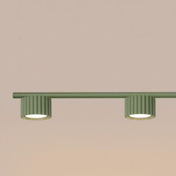 Lustre AURA 4 Vert Olive GX53 | Sollux