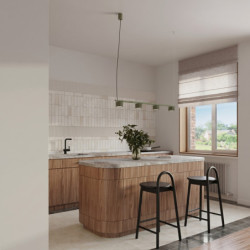 Lustre AURA 4 Vert Olive GX53 | Sollux