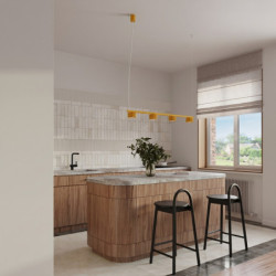 Lustre AURA 4 Jaune GX53 | Sollux