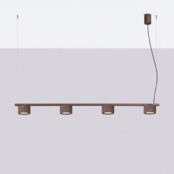 Lustre AURA 4 Brun GX53 | Sollux