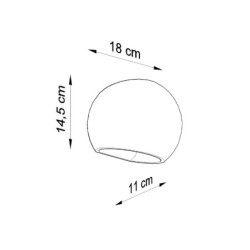 GLOBE - Applique en céramique