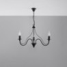 Lustre MINERWA 3 bras en acier noir