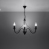 Lustre MINERWA 3 bras en acier noir