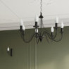 Lustre MINERWA 3 bras en acier noir