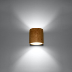 ORBIS - Applique en bois naturel