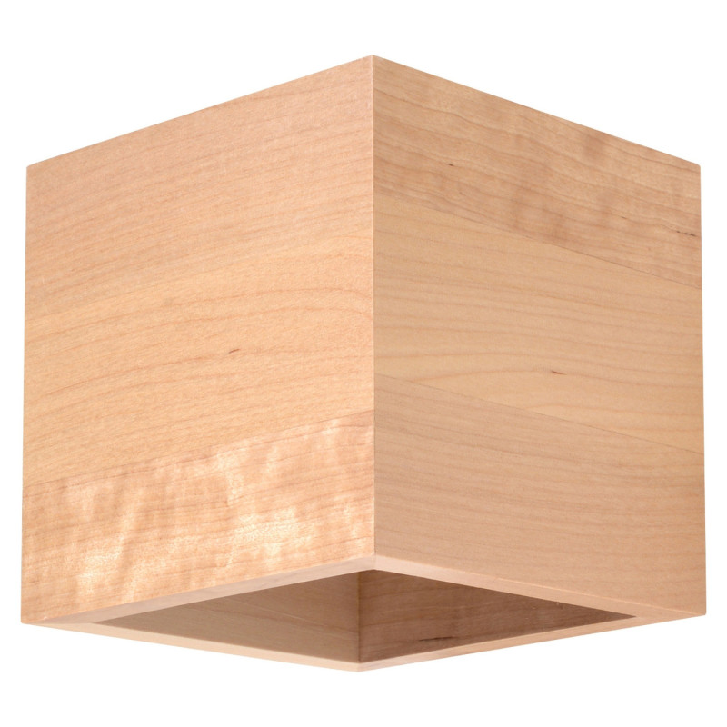 QUAD - Applique en bois naturel