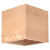 QUAD - Applique en bois naturel