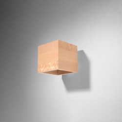 QUAD - Applique en bois naturel