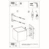 QUAD - Applique en bois naturel