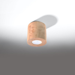 ORBIS - Plafonnier en bois naturel
