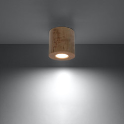 ORBIS - Plafonnier en bois naturel
