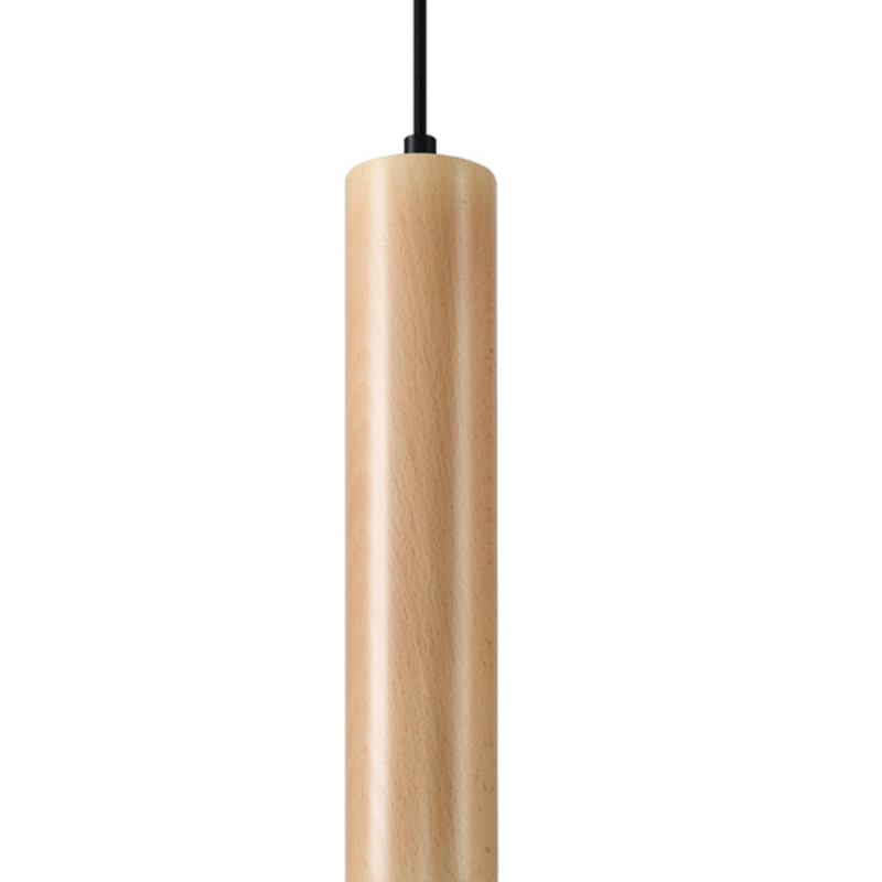 LINO - Lampe pendante finition bois naturel