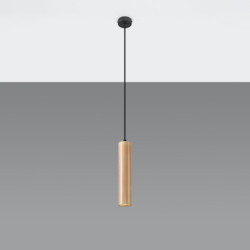 LINO - Lampe pendante finition bois naturel