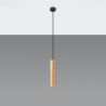 LINO - Lampe pendante finition bois naturel