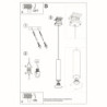 LINO - Lampe pendante finition bois naturel