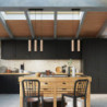 LINO - Lampe pendante finition bois naturel