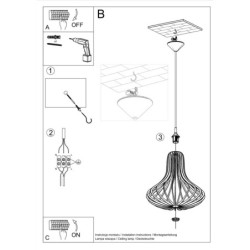 ELZA - Lampe pendante en bois