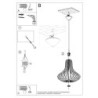 ELZA - Lampe pendante en bois