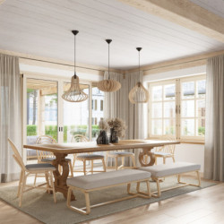 ELZA - Lampe pendante en bois