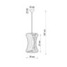 ORIANA - Lampe pendante en bois