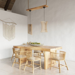 ORIANA - Lampe pendante en bois
