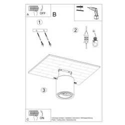 CULLO - Plafonnier en béton