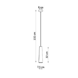 ELECTRA - Lampe suspendue en céramique