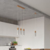 ZANE - Lampe 2 suspensions en béton finition gris