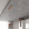 ZANE - Lampe 2 suspensions en béton finition gris